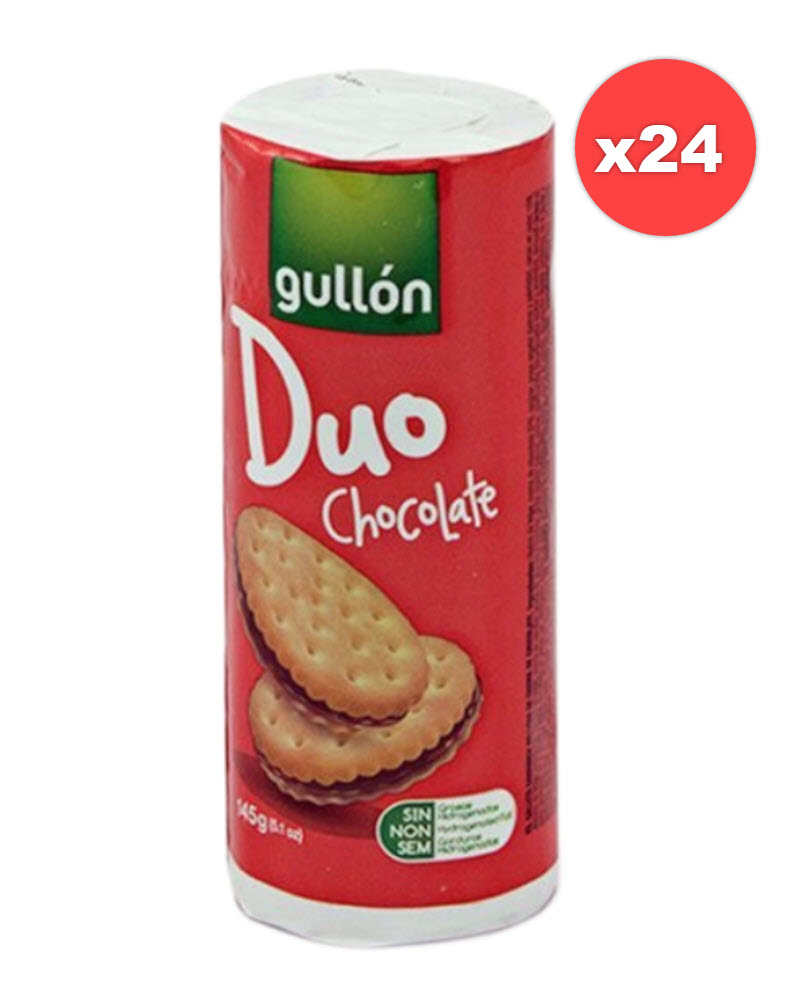 gullón  Duo Chocolate Pack Of 24 x 165 g