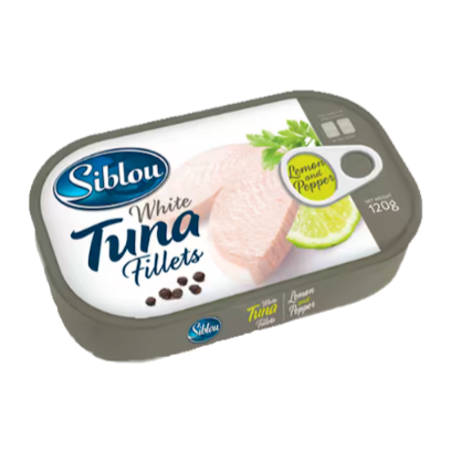 Siblou Tuna White Fillet With Lemon & Pepper 120 g