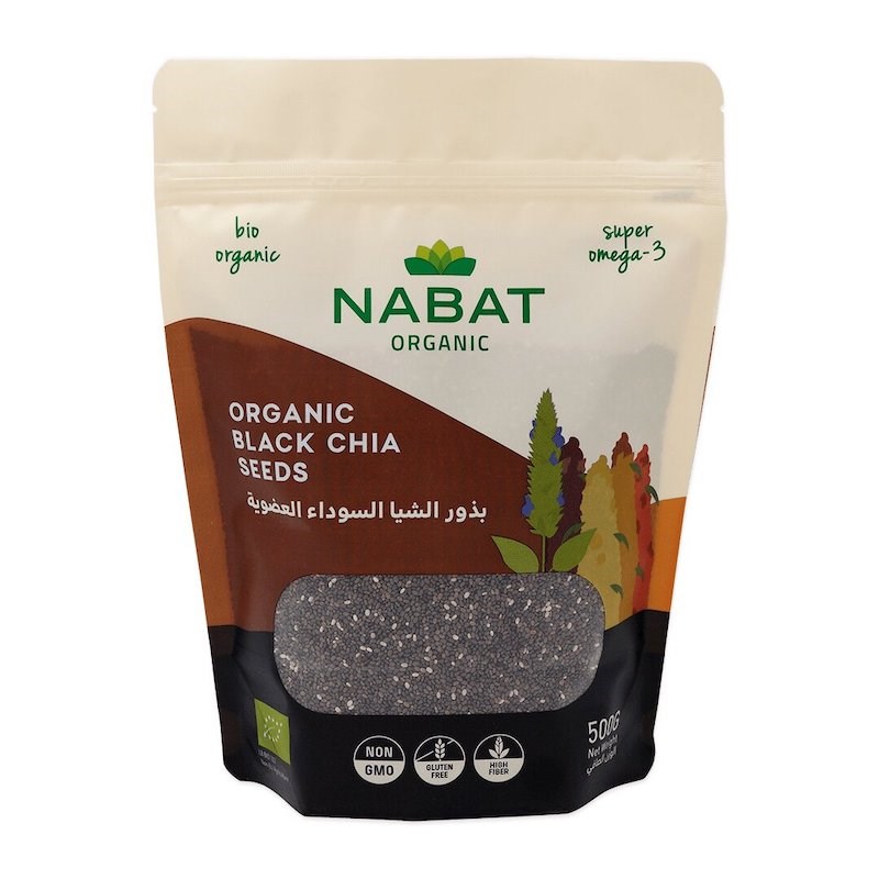 Nabat Organic Black Chia Seeds 500 g