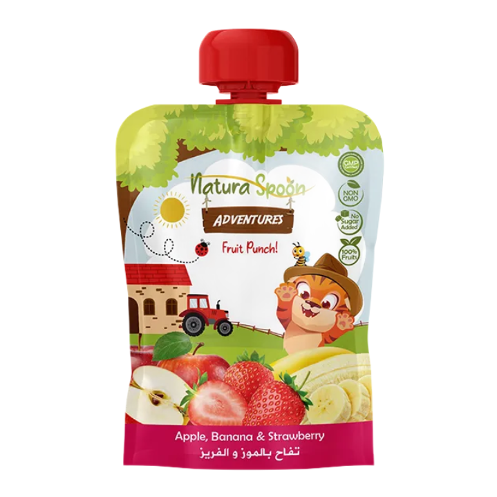 Natura Spoon Adventures Fruit Punch Apple-Banana-Strawberry 100 g