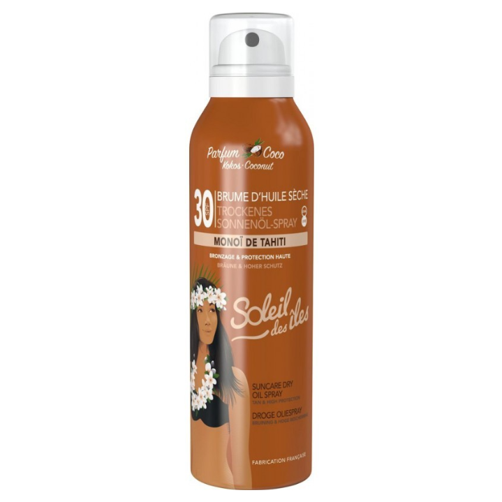 Soleil des îles Brume D'Huile Sèche Monoï de Tahiti Coconut 200 ml