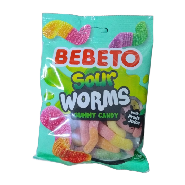 Bebeto Sour Worms 80 g