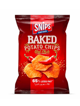 Snips Potato Chips Baked Hot Chili 62 g