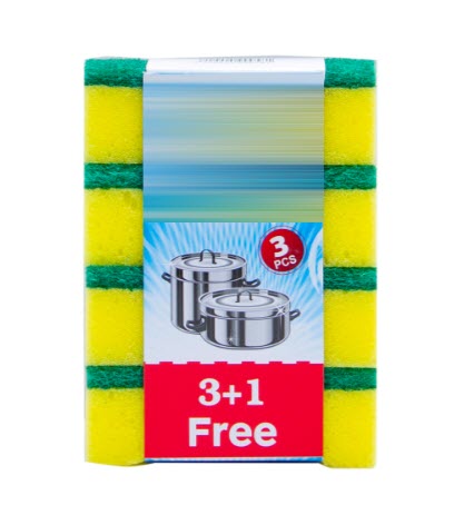 Sponge Scourers Offer  Micro Cleaning 3+1 free