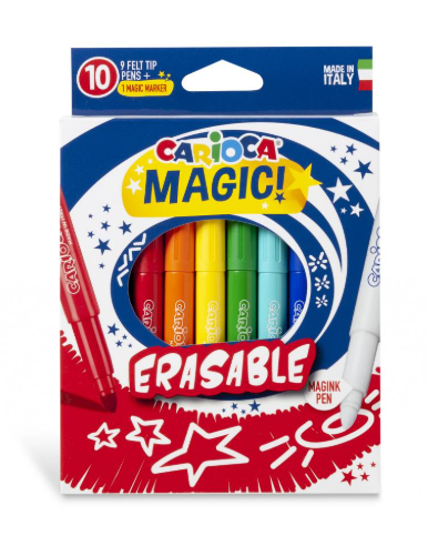 Carioca Magic Erasable Color Pens 10's