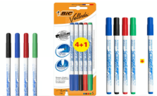 Bic Whiteboard Thin Markers 5 Colors Easy for School