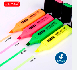 Zeyar Highlighter 4 Colors