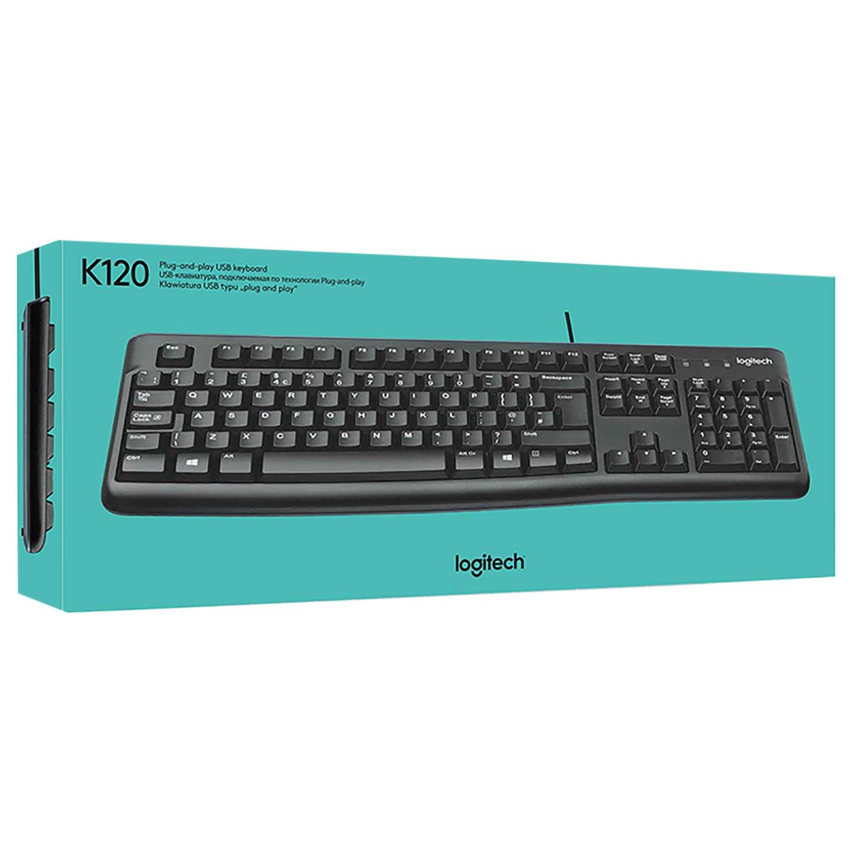 Logitech K120 Plug & Play USB Keyboard 1's