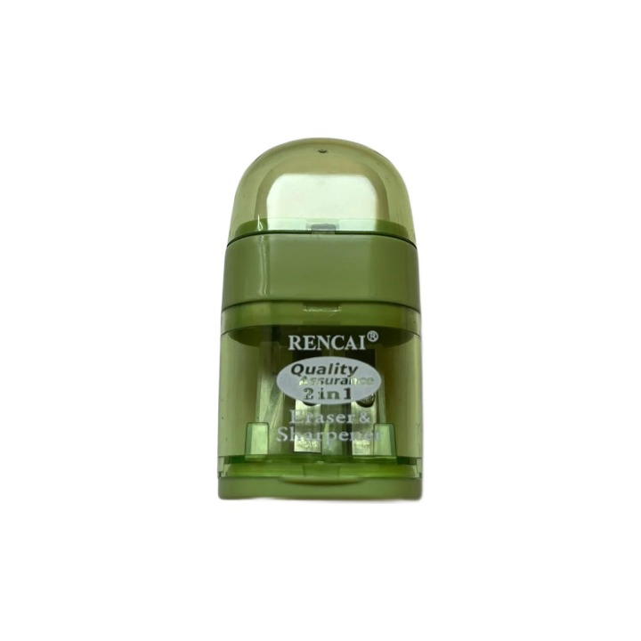 Rencai Double Sharpener with Eraser Green 1's