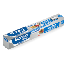 Sanita Classic Strong & Durable Aluminum Foil 25 sq.ft 7.6X0.3 m
