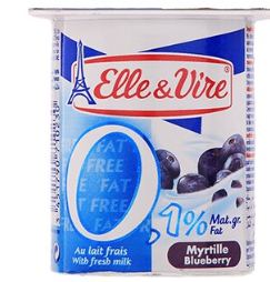 Elle & Vire Light Myrtille Blueberry 125 g