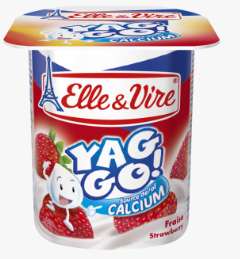 Elle & Vire YagGo Fraise 125 g