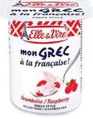 Elle & Vire Mon Greek Framboise Raspberry 125 g
