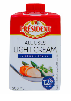 Président Light Cream 200 ml