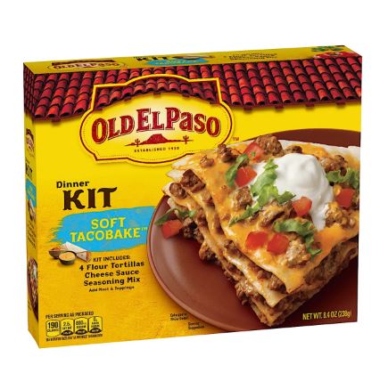 Old El Paso Soft Taco Bake Dinner Kit 238 g