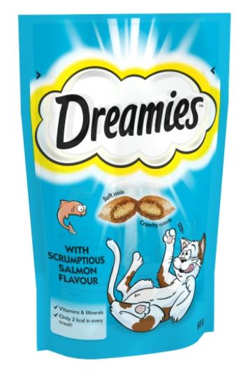 Dreamies Cat Treats Salmon Flavour 60 g