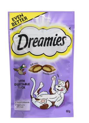 Dreamies Cat Treats Duck Flavour 60 g