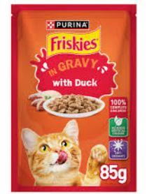 Purina Friskies Cat Food with Duck in Gravy 85 g