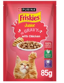 Purina Friskies Junior Cat Food with Chicken in Gravy 85 g