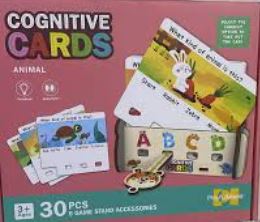 Cognitive Animal Cards 30 Pcs Educational Game Set (3 Years+)