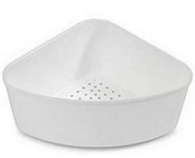 Kitchen Sink Plastic Strainer White 1's