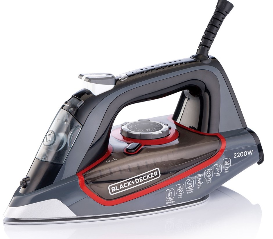 Black+Decker Steam Iron 2200W Ceramic