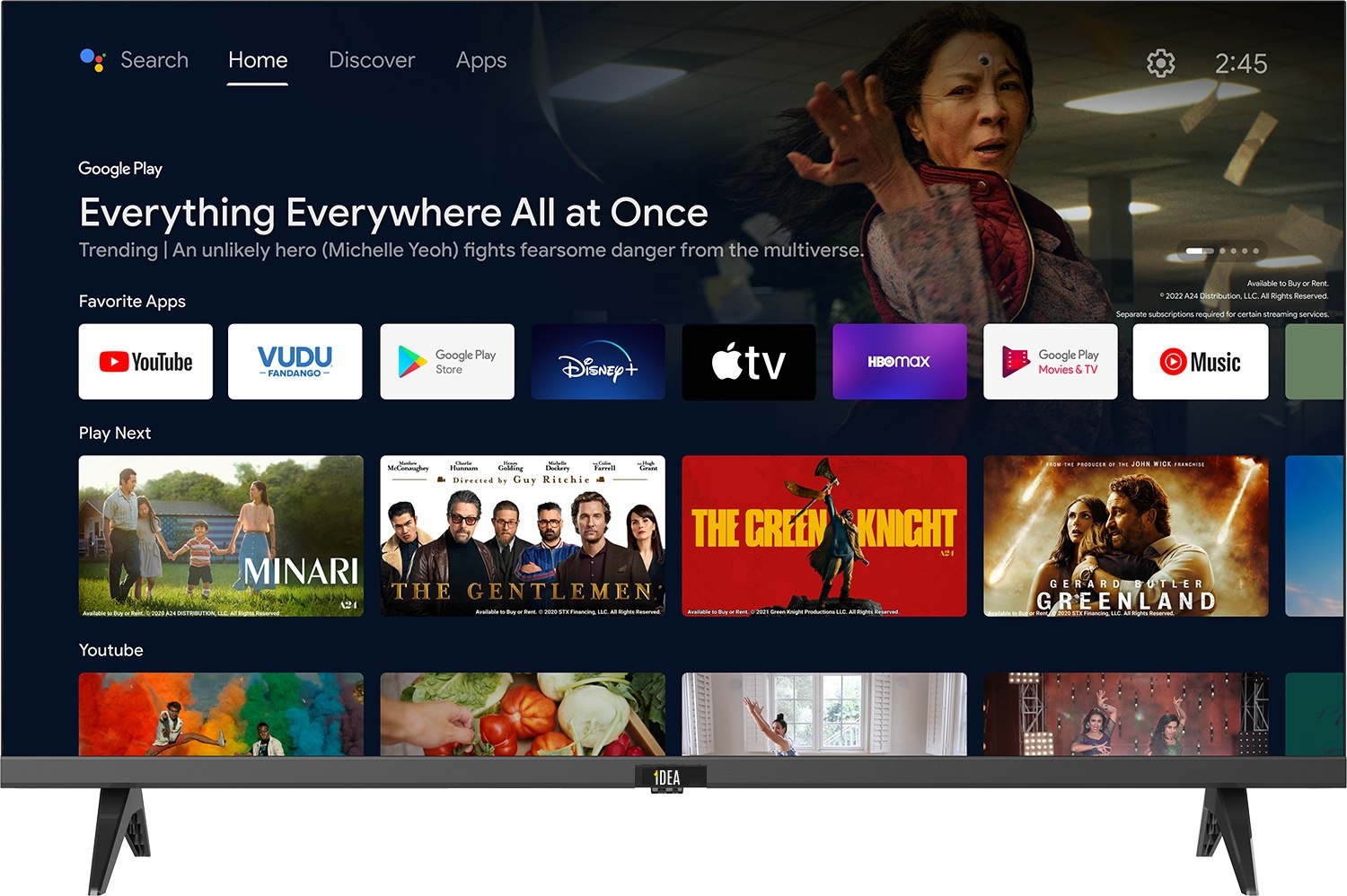 IDEA LED 32" FRAMELESS HD Smart TV
