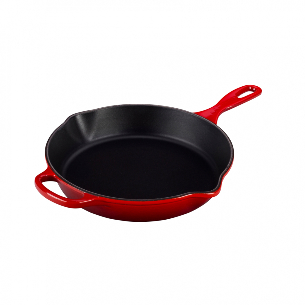 Le Creuset Deep Double Beak Frying Pan Evo 26cm (Cherry)