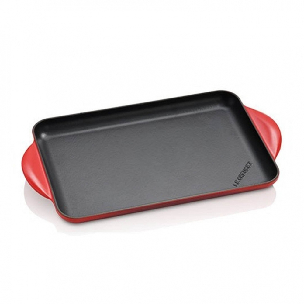 Le Creuset Rectangular Grill 32cm (Cherry)