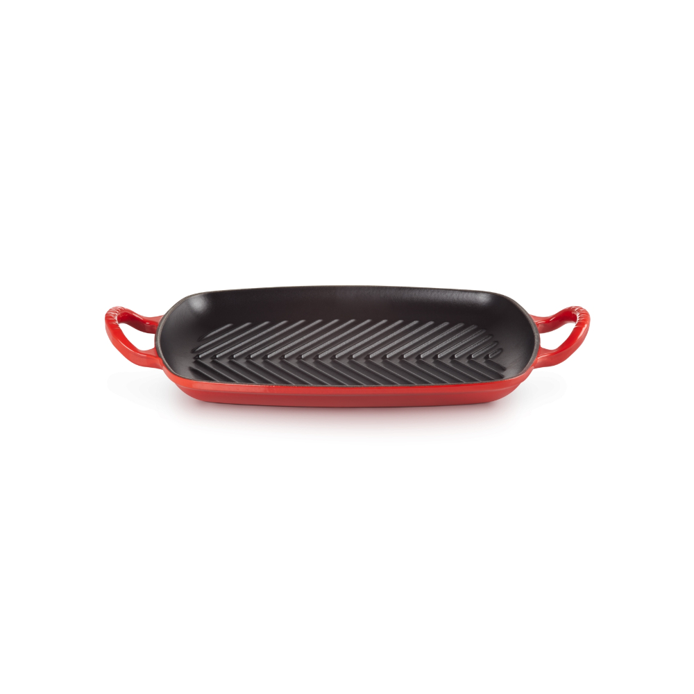 Le Creuset Rectangular Grill Evo 30x27cm (Cherry)
