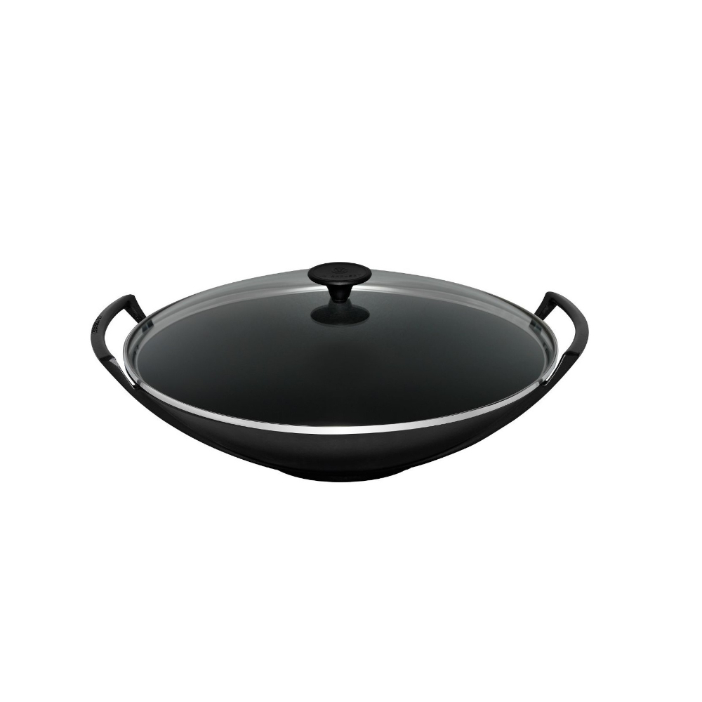 Wok C.Cop.Vetro 36cm (Black)