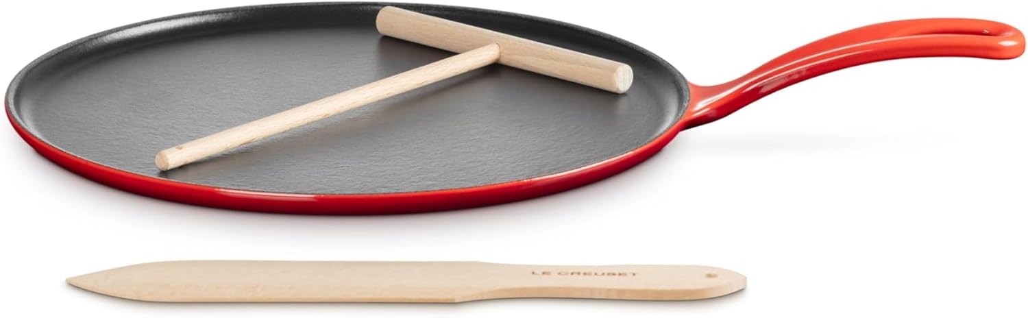 Le Creuset Round Crepe Maker 27cm (Cherry)