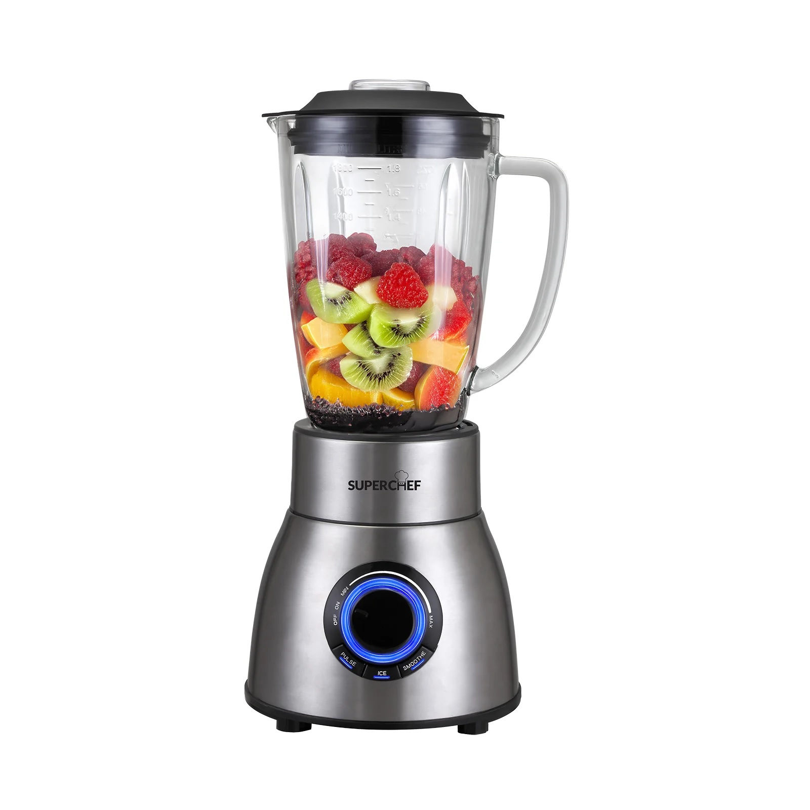 SuperChef Table Blender Glass Jar 1200W