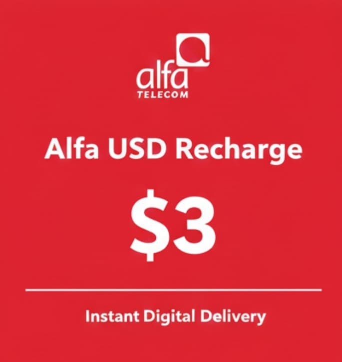 Alfa Usd Only Recharge 3 $