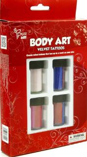 Body Art Velvet Tattoos Buzz Art Set (3 Years+)