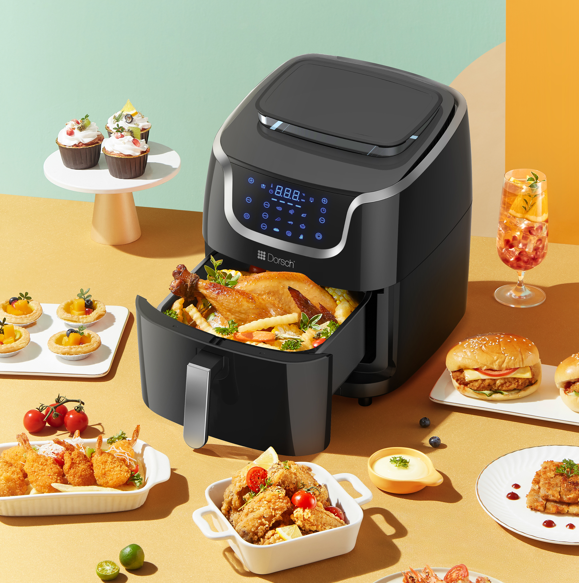 Dorsch Air Fryer Steamer AF-900 6.7 L