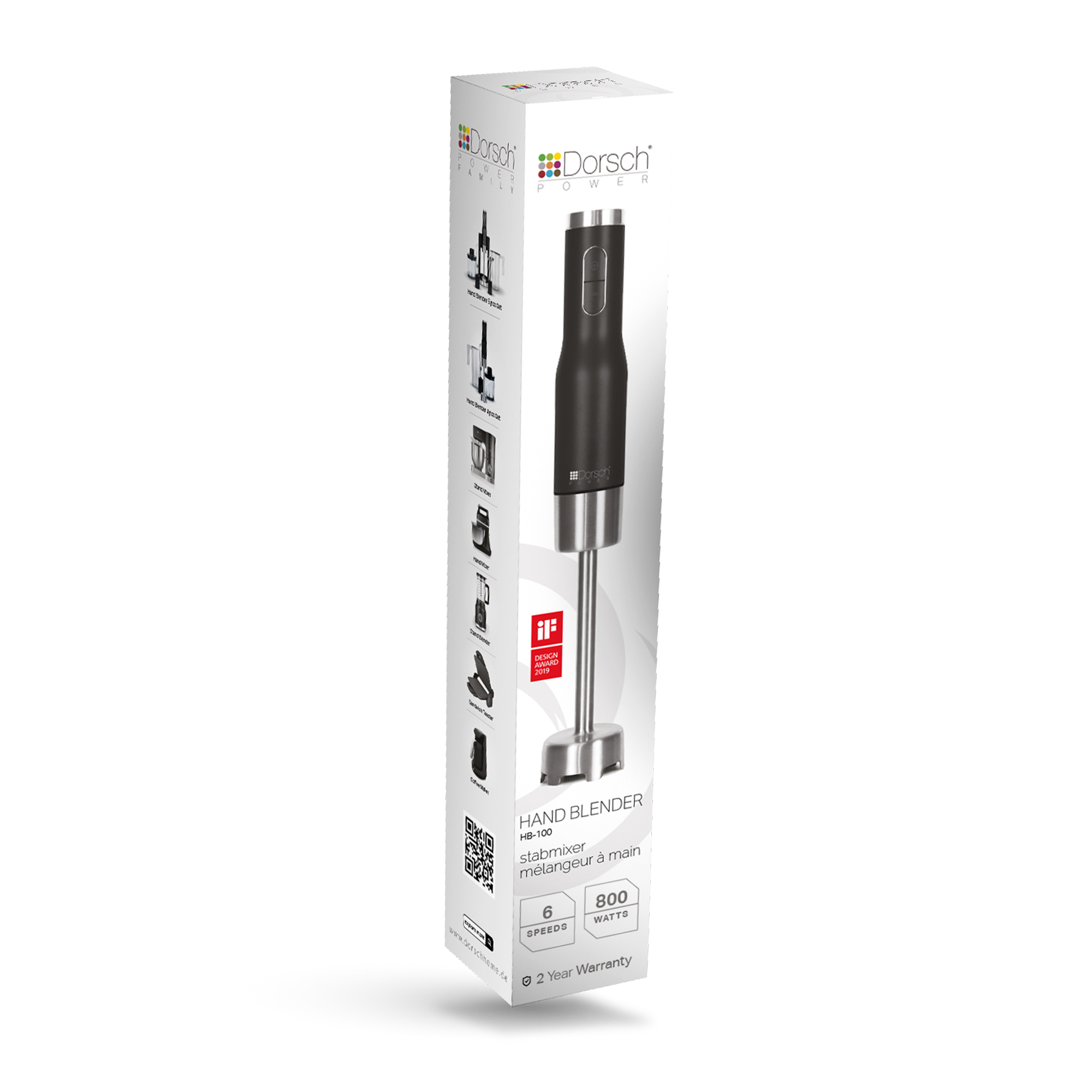 Dorsch Hand Blender 6 Speeds/800 W