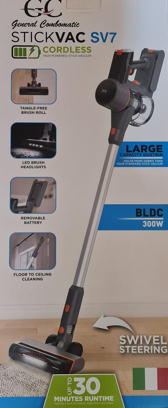 General Combomatic Chargable Stickvac Cleaner SV7 300 w