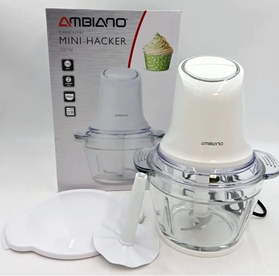 Ambiano Electric Mini Food Chopper 500 W – 500 ml