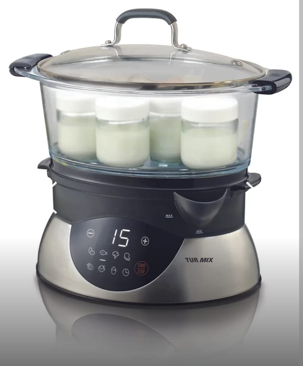 SHG Electric Food Steamer with Rice Bowl & Aroma Tray 900 W