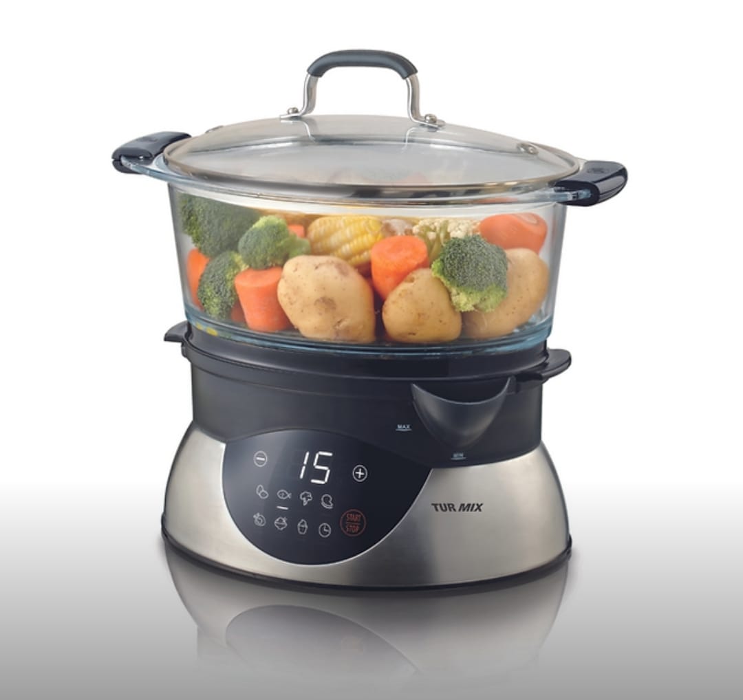 SHG Electric Food Steamer with Rice Bowl & Aroma Tray 900 W