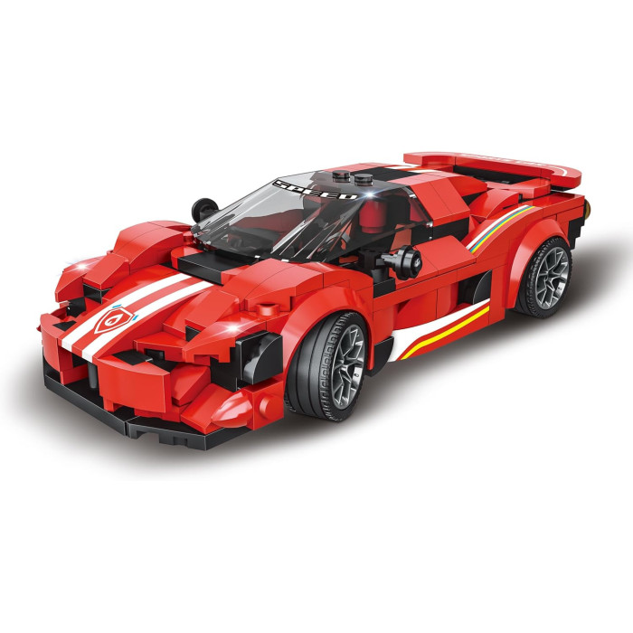 Red Racing Car Building Blocks Set (365 Pieces)