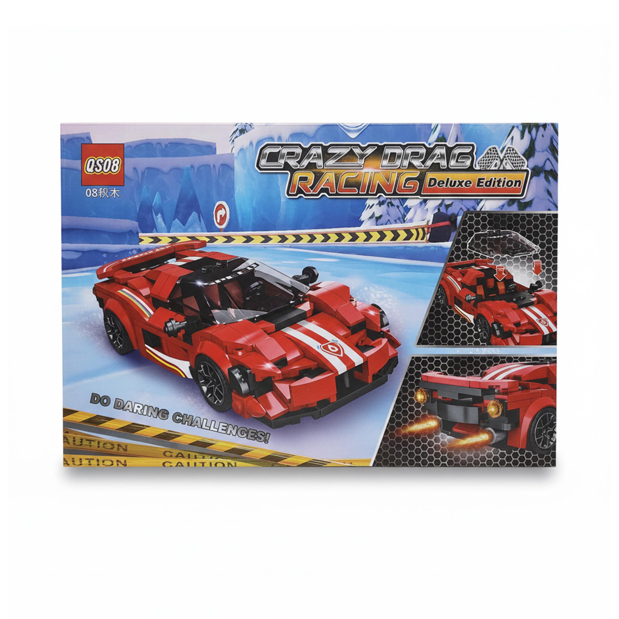 Red Racing Car Building Blocks Set (365 Pieces)