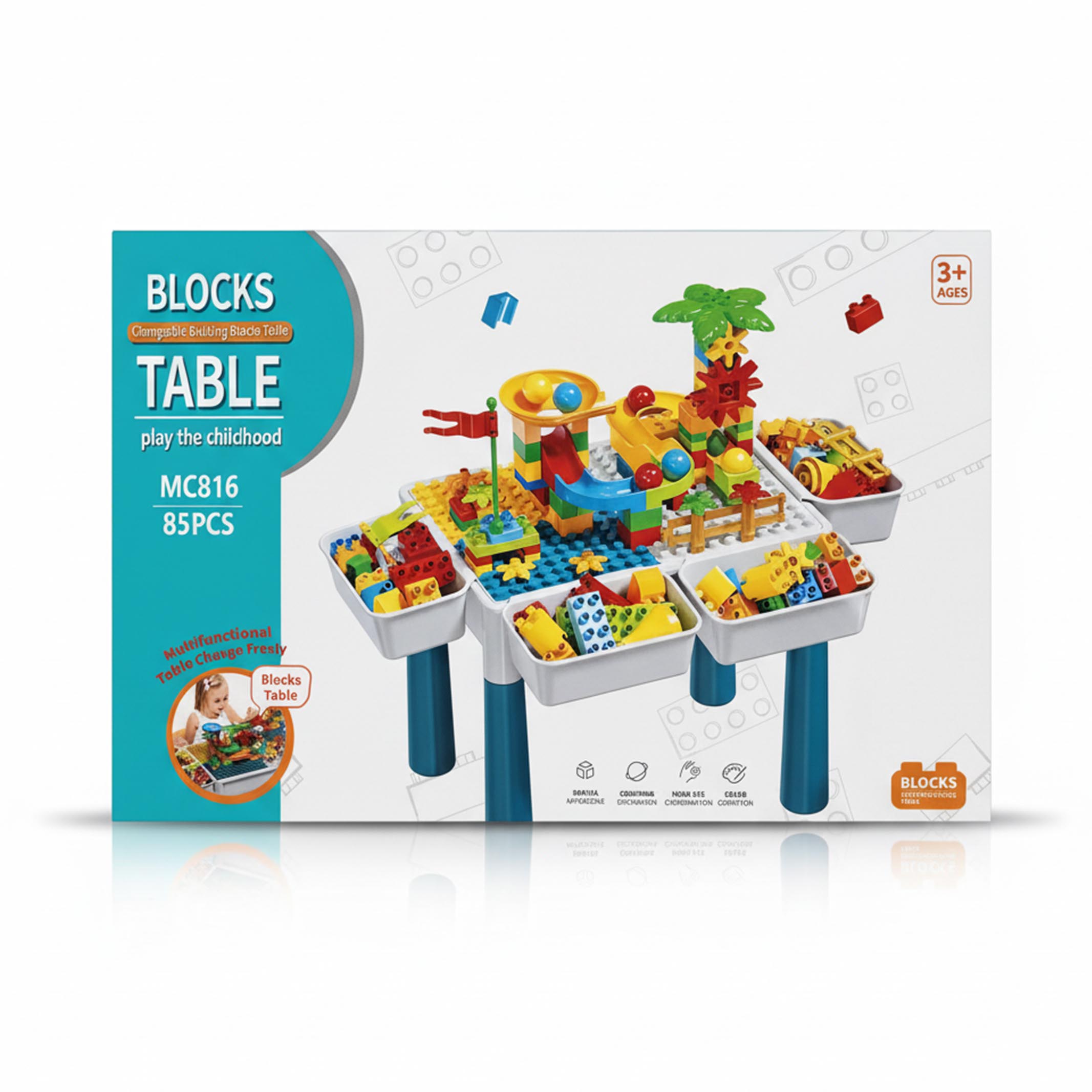 Building Blocks Activity Table with Storage