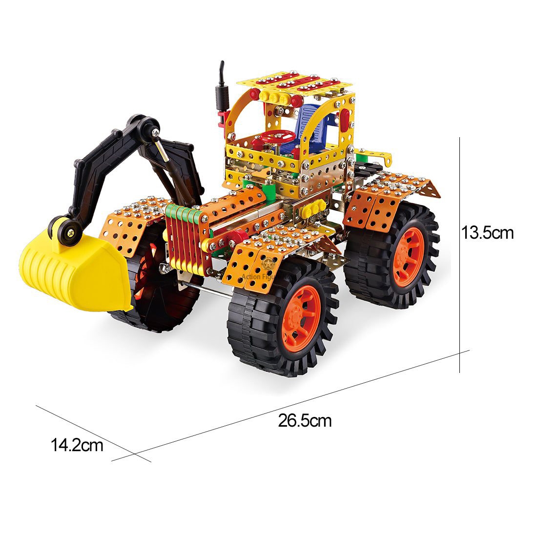 Excavator Truck Metal Construction Set (713 Pieces)