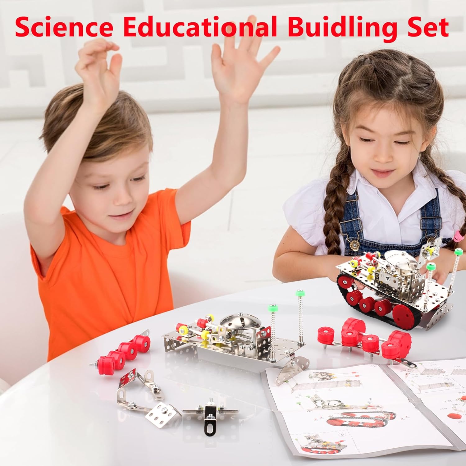 Tank Metal Construction Building Set (193 Pieces)