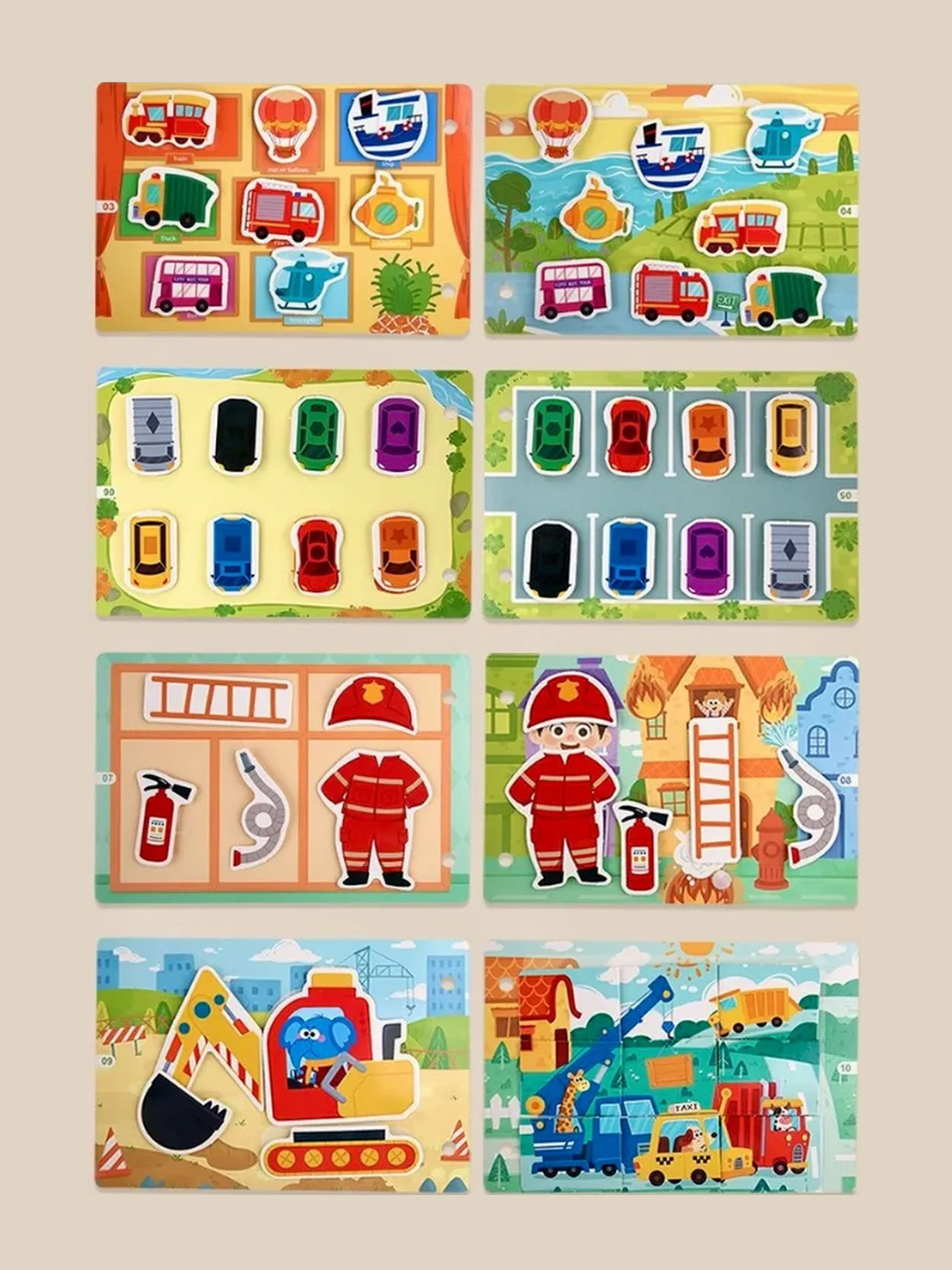 Transportation Vehicles Busy Book