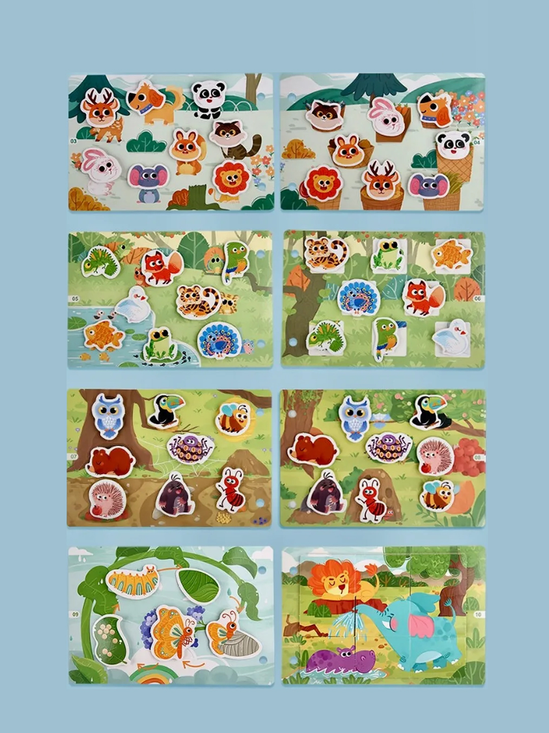 Forest Animals Reusable Busy Book