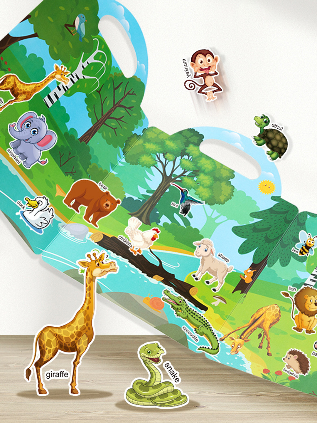 Forest Animals Bubble Stickers Activity Book