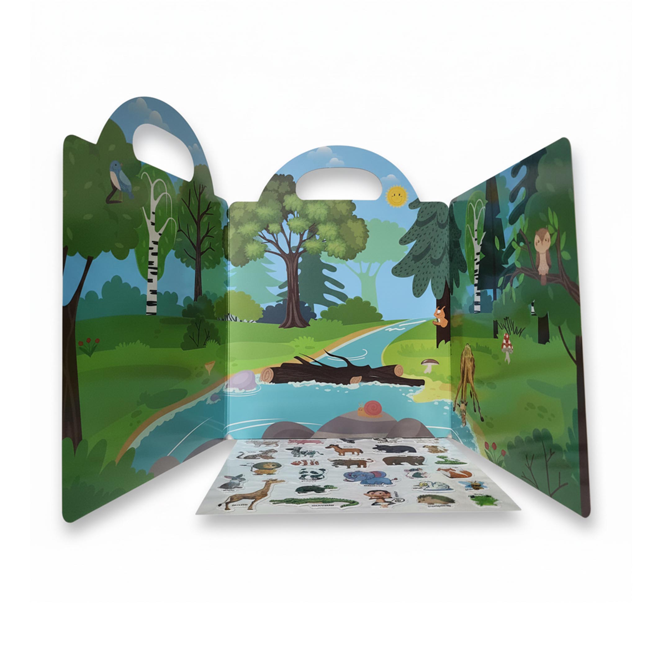Forest Animals Bubble Stickers Activity Book